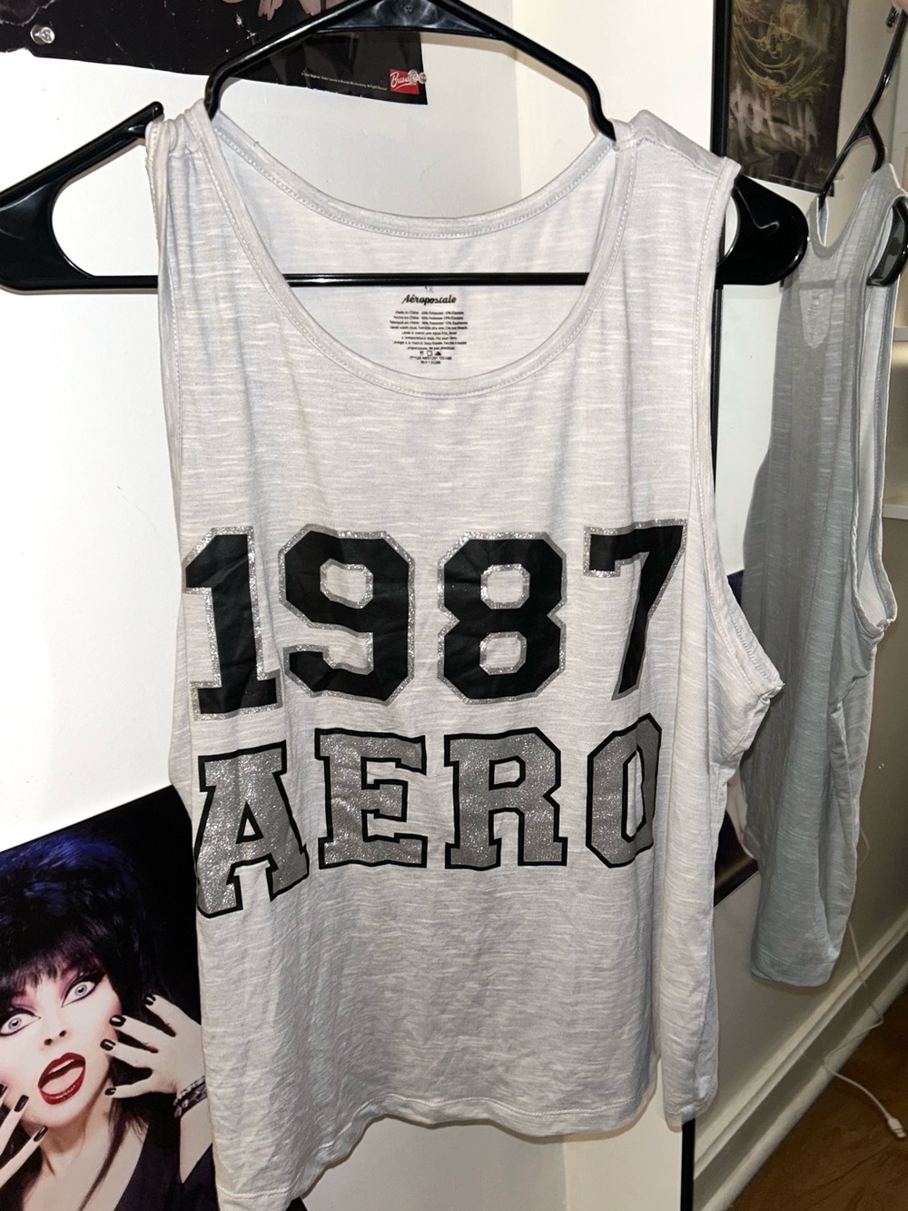 Aeropostale Silver Workout Tank Top